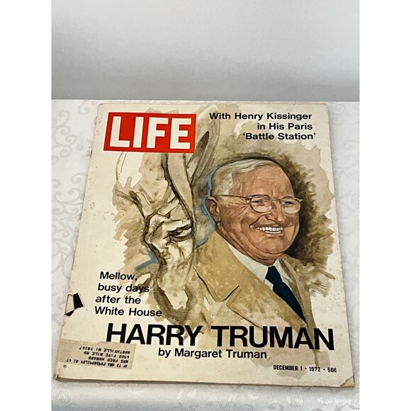 Vintage Life Magazine December 1 1972 Harry Truman & Henry Kissinger Cover - Picture 1 of 2